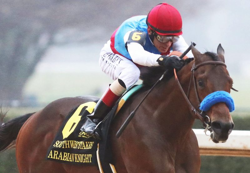 Arabian Knight (Uncle Mo) winning the Gr.3 Southwest Stakes at Oaklawn Park