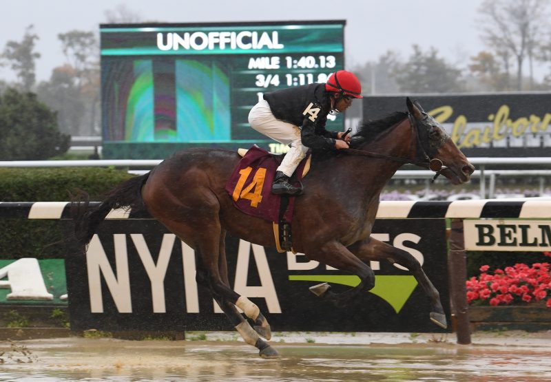 Amends (Uncle Mo) winning his maiden at Belmont Park