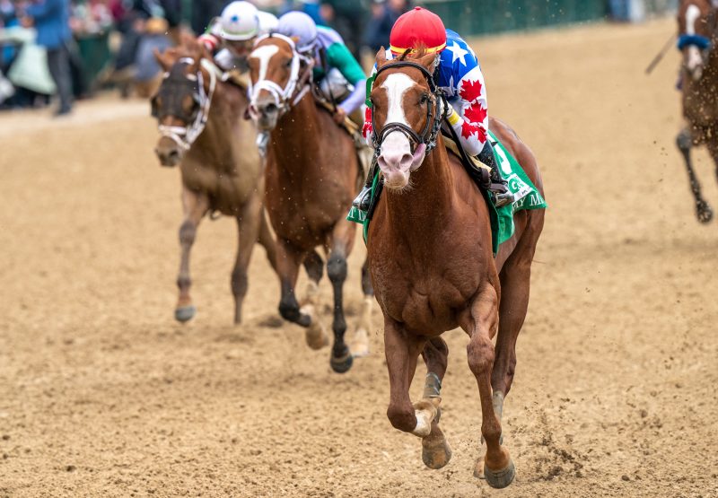 Jack Christopher (Munnings) winning the Gr.2 Pat Day Mile Stakes at Churchill Downs