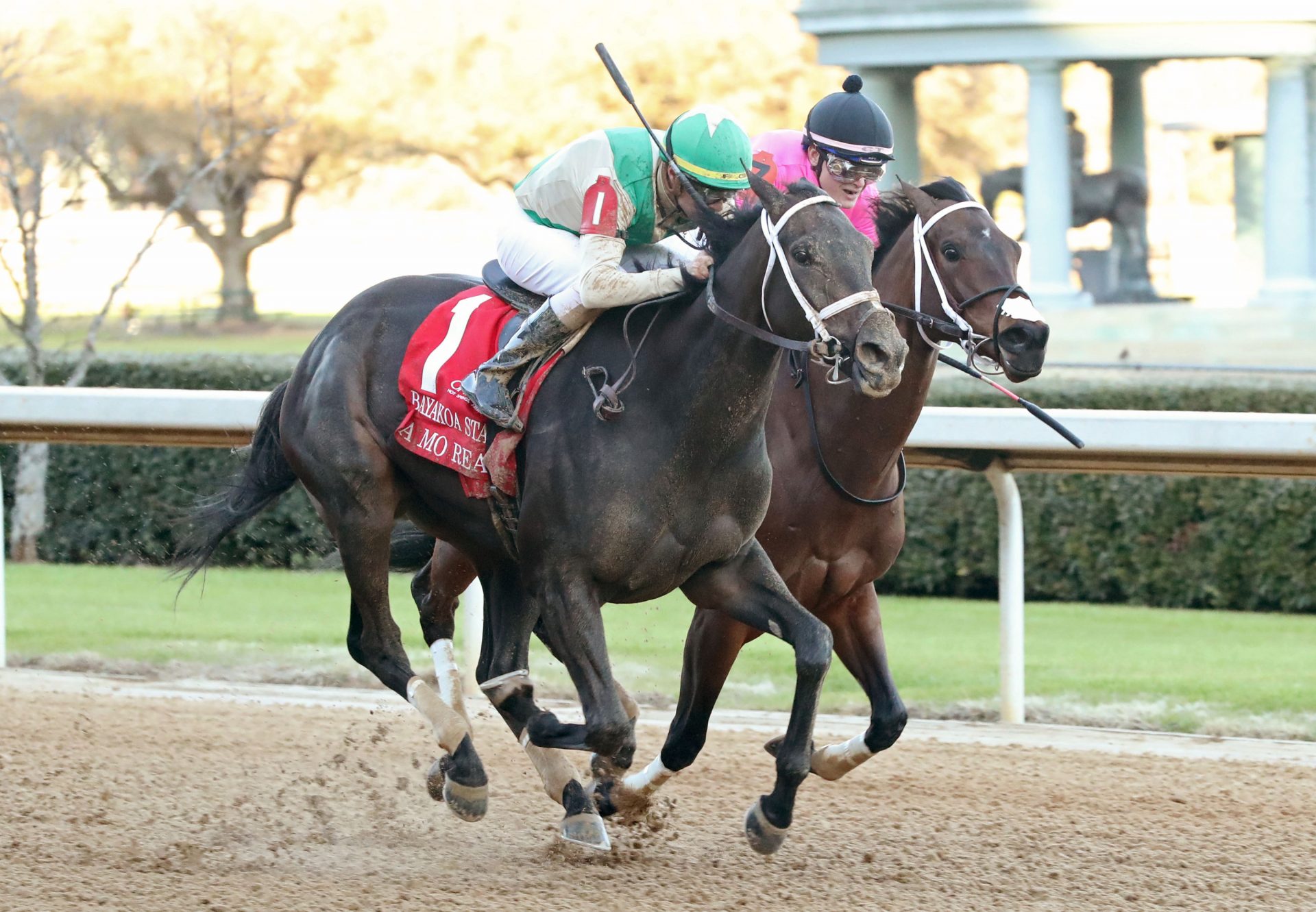 A Mo Reay (Uncle Mo) wins the Gr.3 Bayakoa Stakes at Oaklawn Park