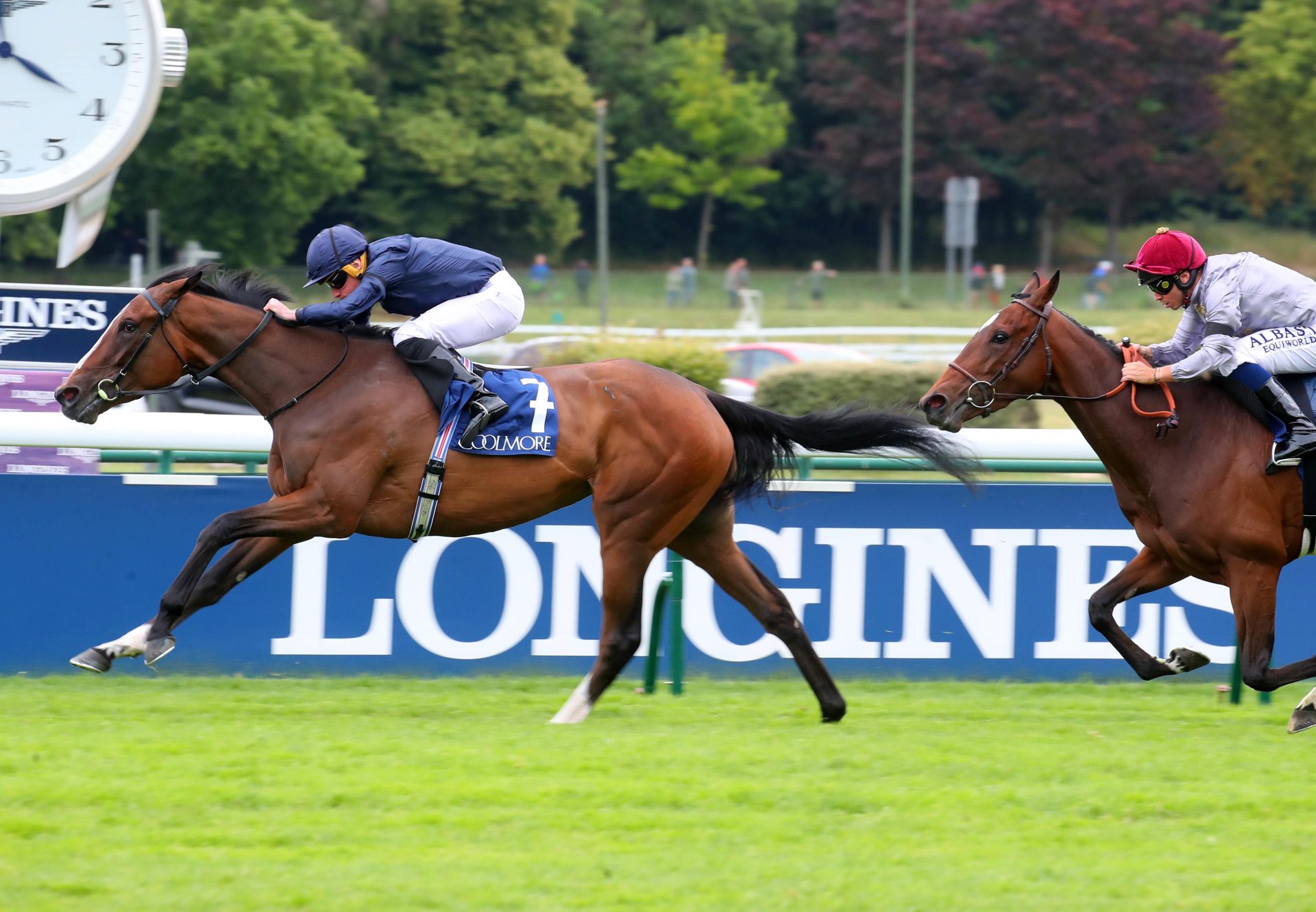 Above The Curve (American Pharoah) winning the Gr.1 Prix Saint Alary at ParisLongchamp