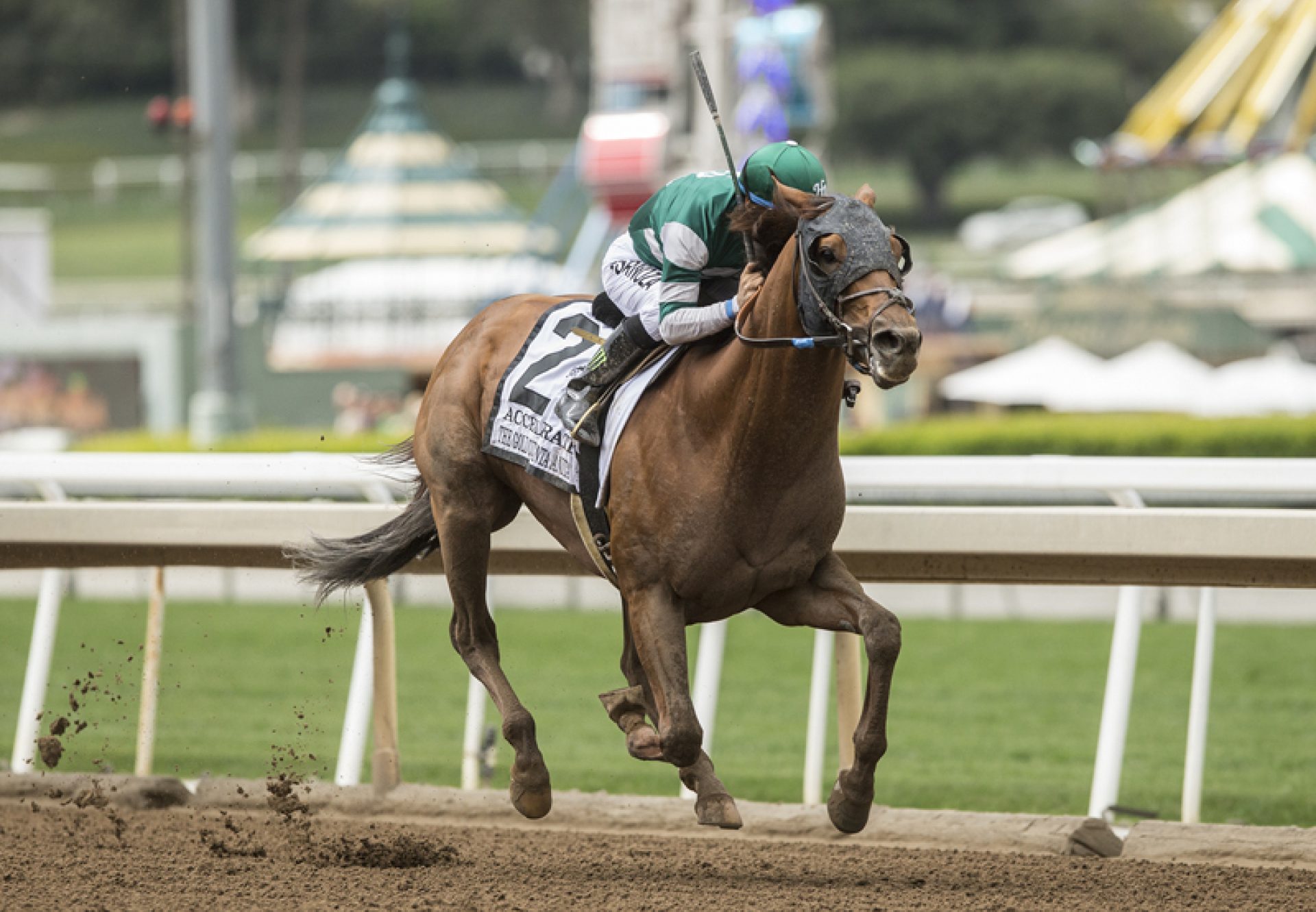 Accelerate (Lookin At Luck) winning the G1 Gold Cup At Santa Anita Stakes