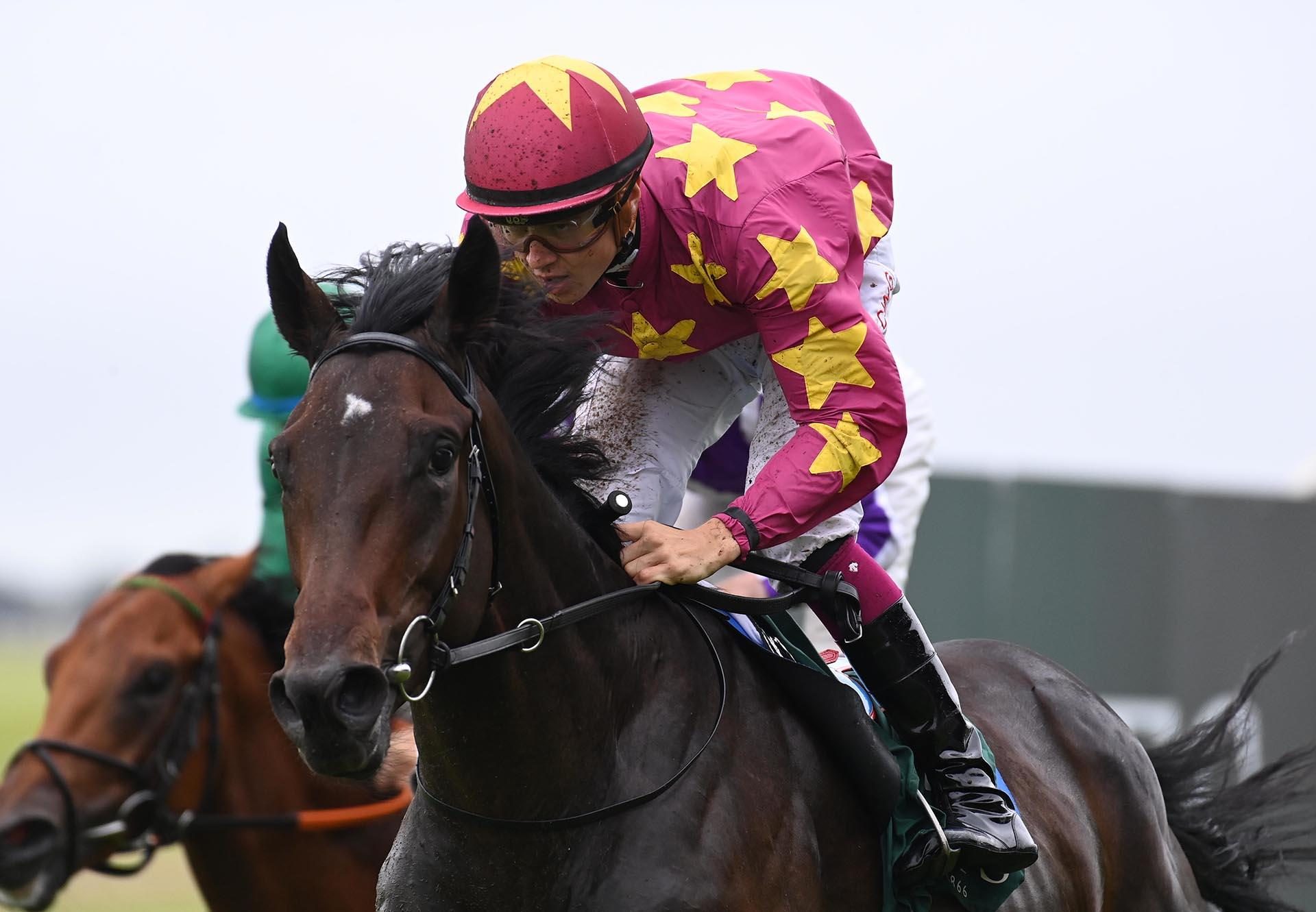 Al Riffa (Wootton Bassett) wins the Gr.1 National Stakes at the Curragh
