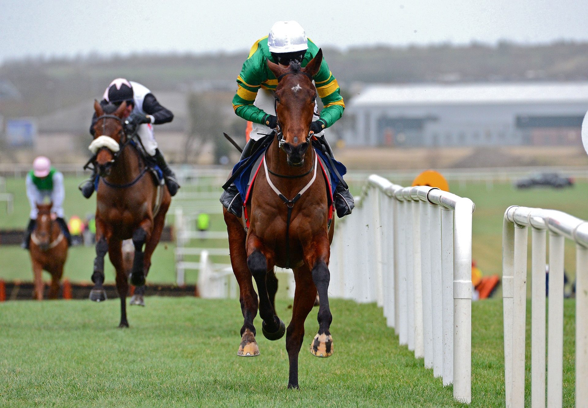 Aramax (Maxios) winning a novice hurdle at Naas