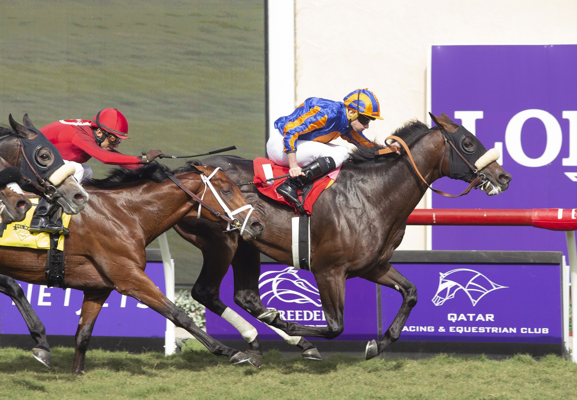 Astronomer (Air Force Blue) wins Golden Mile Stakes at Del Mar