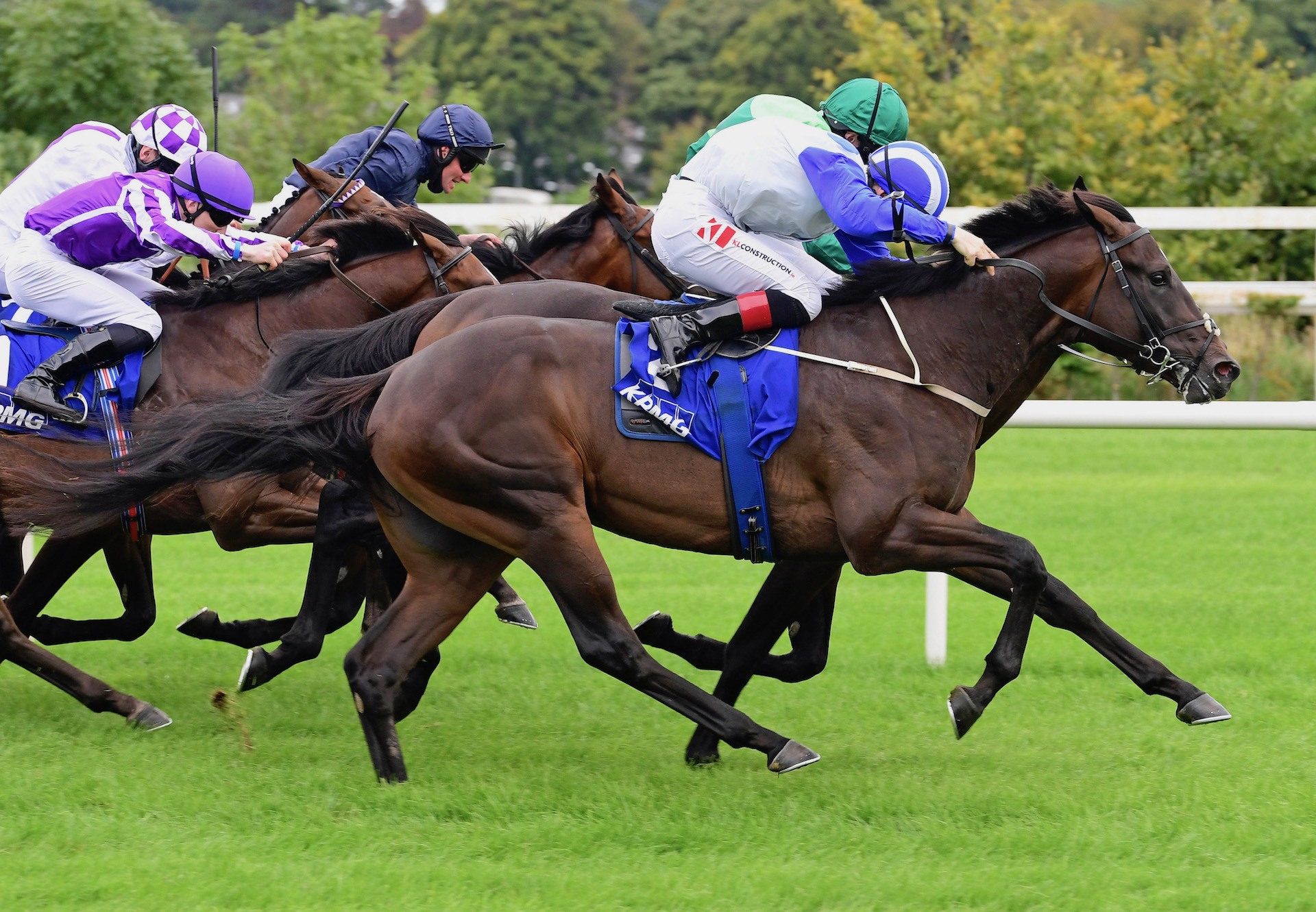 Atomic Jones (Wootton Bassett) Wins The Group 2 Champions Juvenile Stakes At Leopardstown