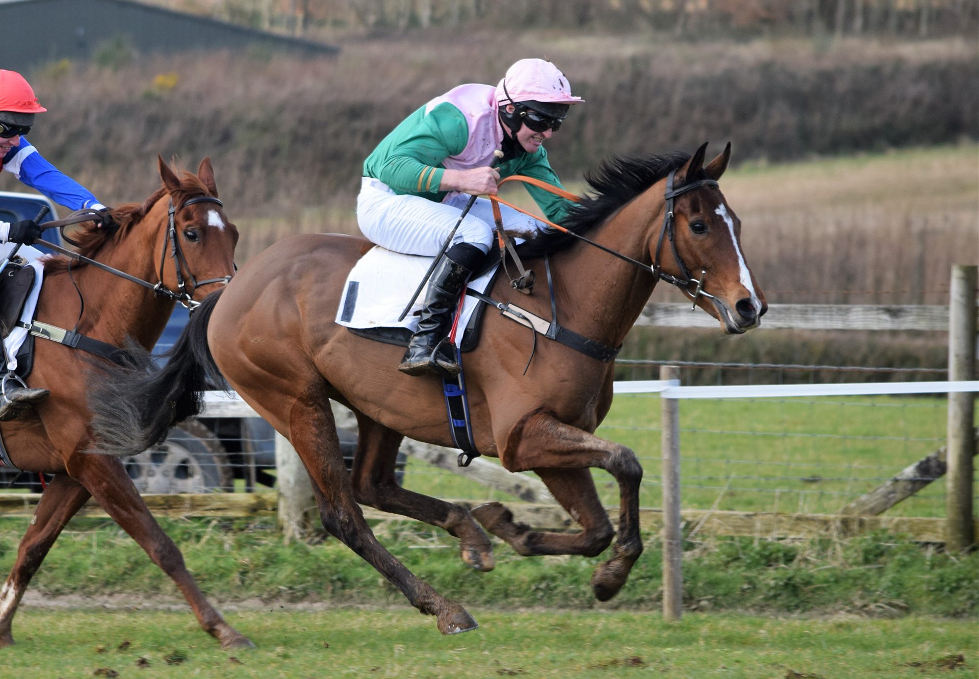 Bravo Buddy (Leading Light) winning at Great Trethew Point-to-Point