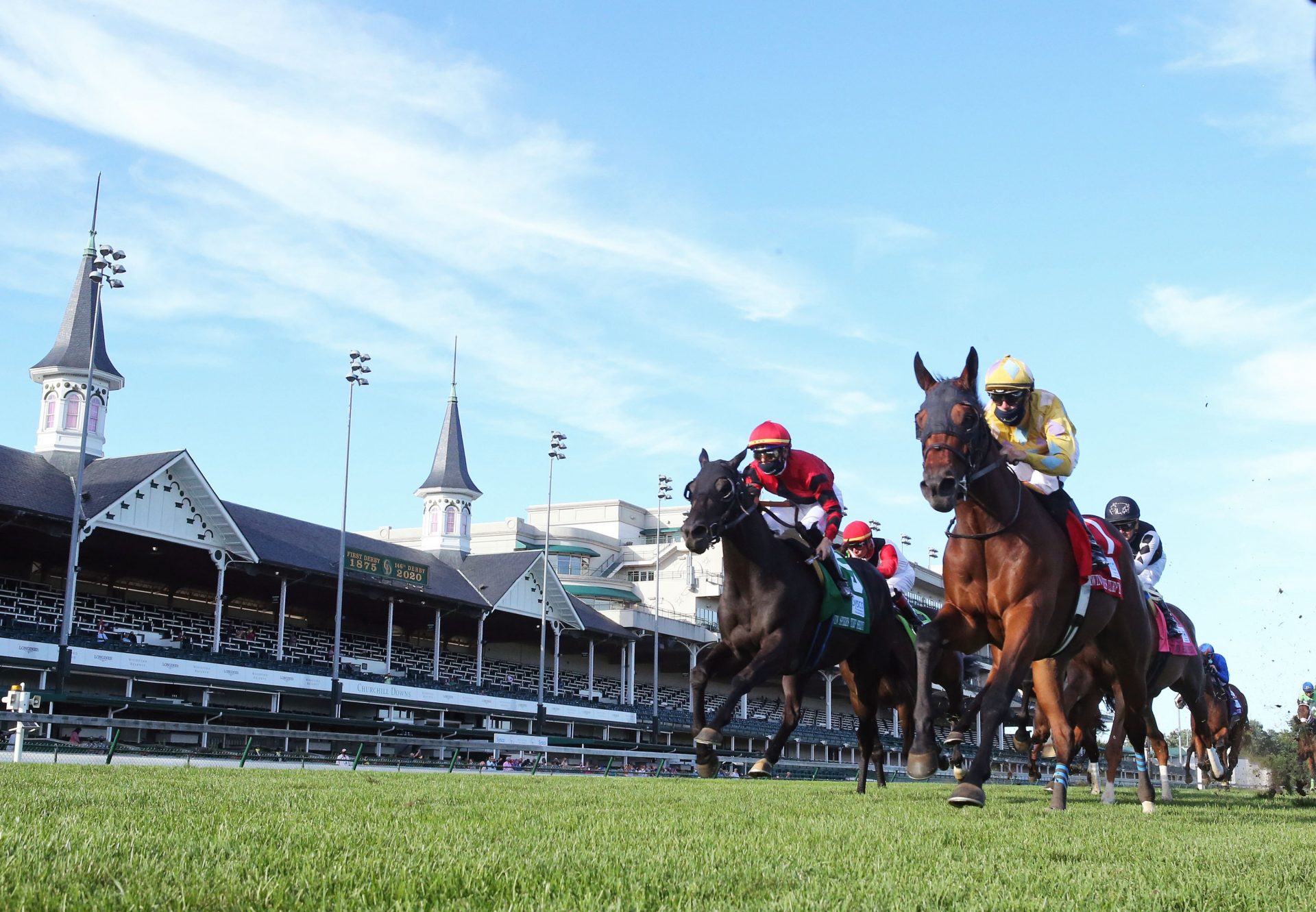 Diamond Oops (Lookin At Lucky) Winning G2 Twin Spires Turf Sprint At Churchill