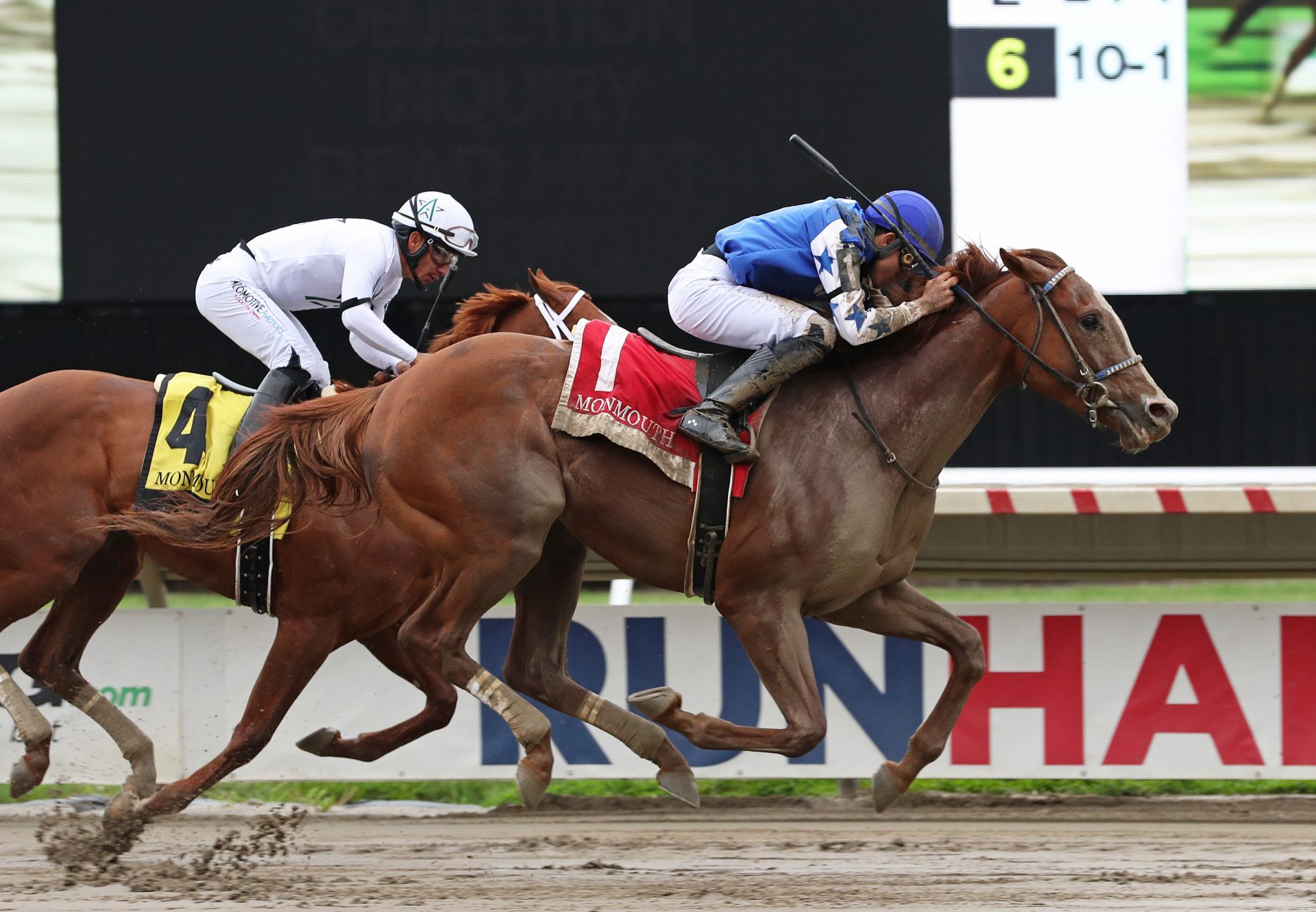 Dash Attack (Munnings) wins the Long Branch Stakes at Monmouth