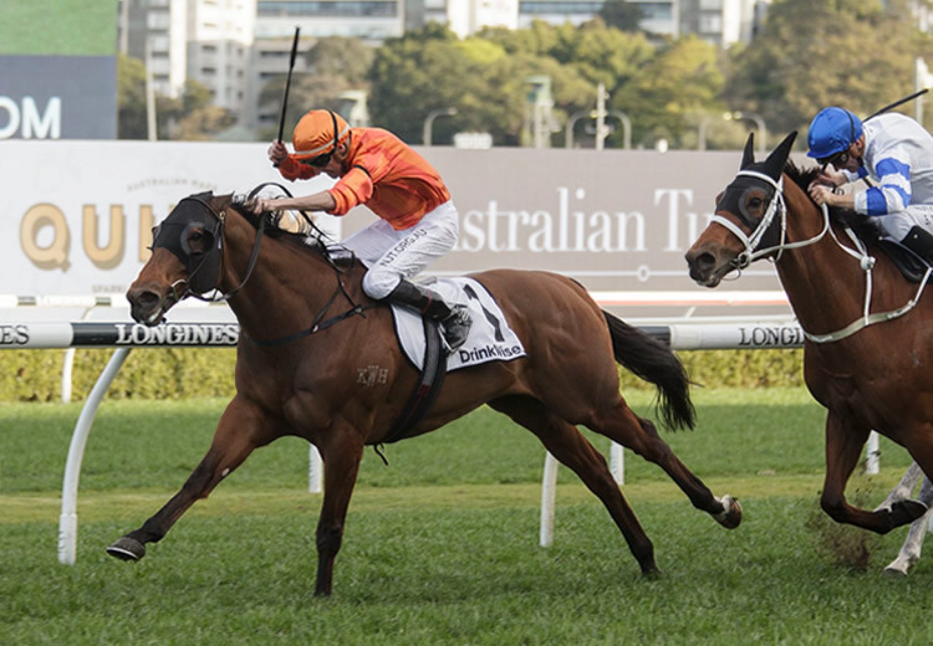 Dreamforce (Fastnet Rock) wins the Gr.2 ATC Tramway Stakes at Randwick