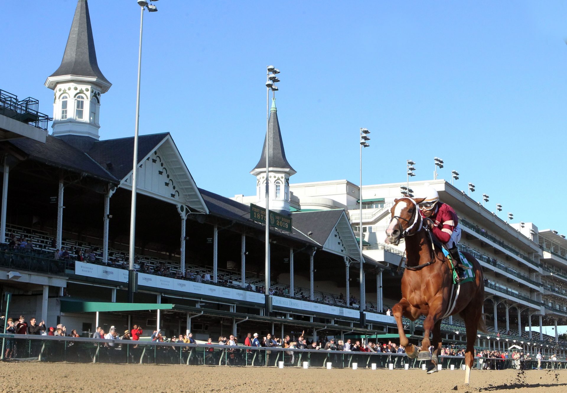 Finite (Munnings) wins the Listed Rags to Riches Stakes at Churchill Downs