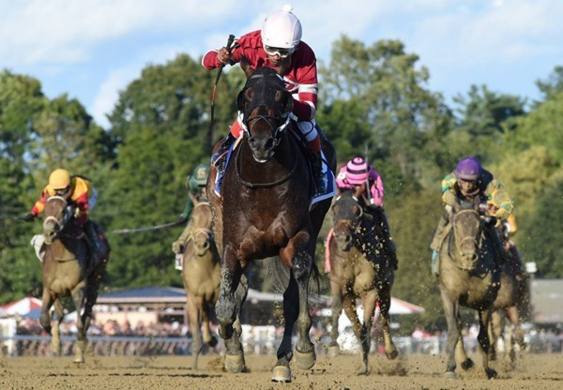 Gunite wins the Gr.1 Hopeful Stakes