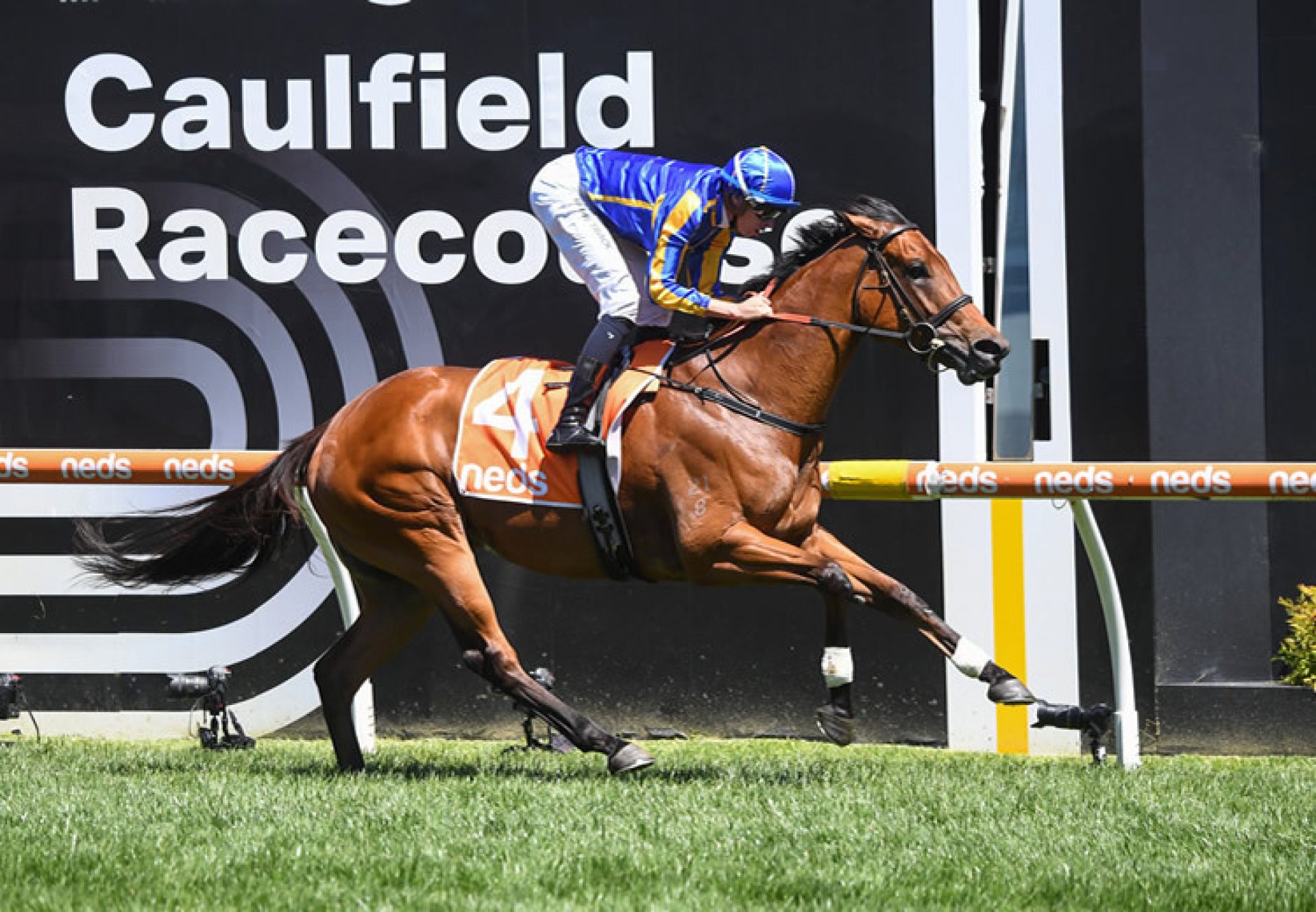 Hypothetical (Pride Of Dubai) wins the Listed Village Stakes at Caulfield
