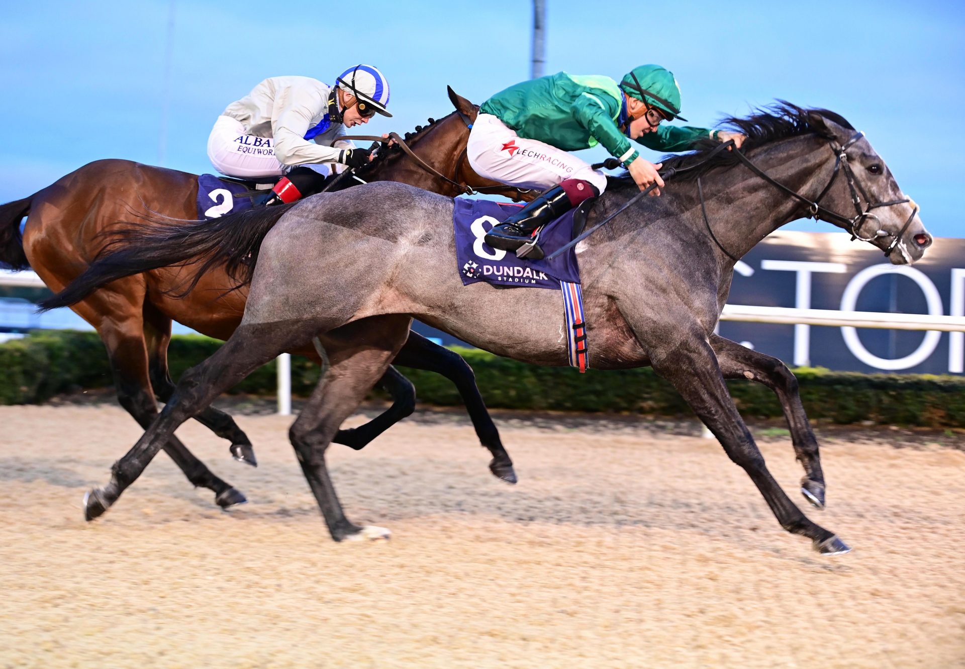 In Ecstasy (Caravaggio) winning at Dundalk