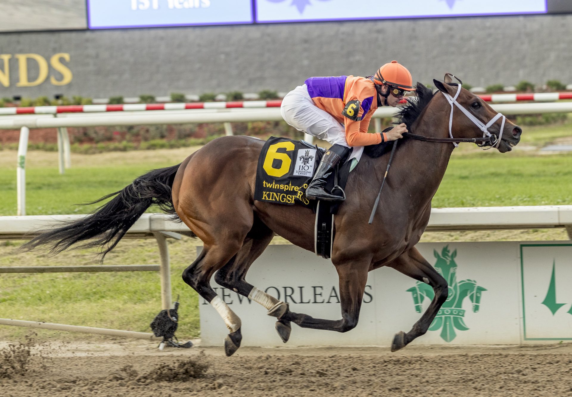 Kingsbarns (Uncle Mo) Wins Gr 2 Louisiana Derby at Fair Grounds