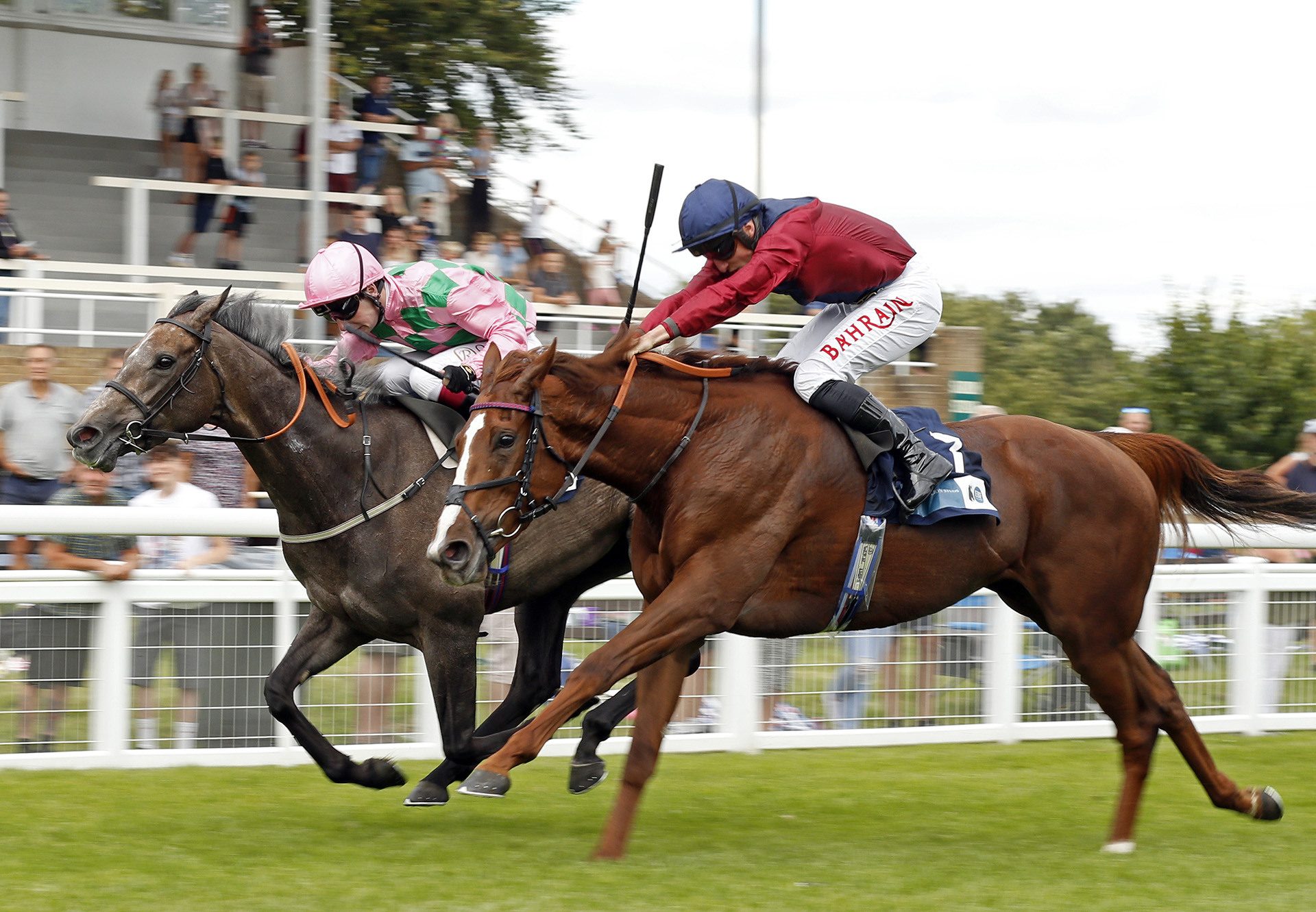 Lilac Road (Mastercraftsman) winning the Listed Upavon Stakes at Salisbury