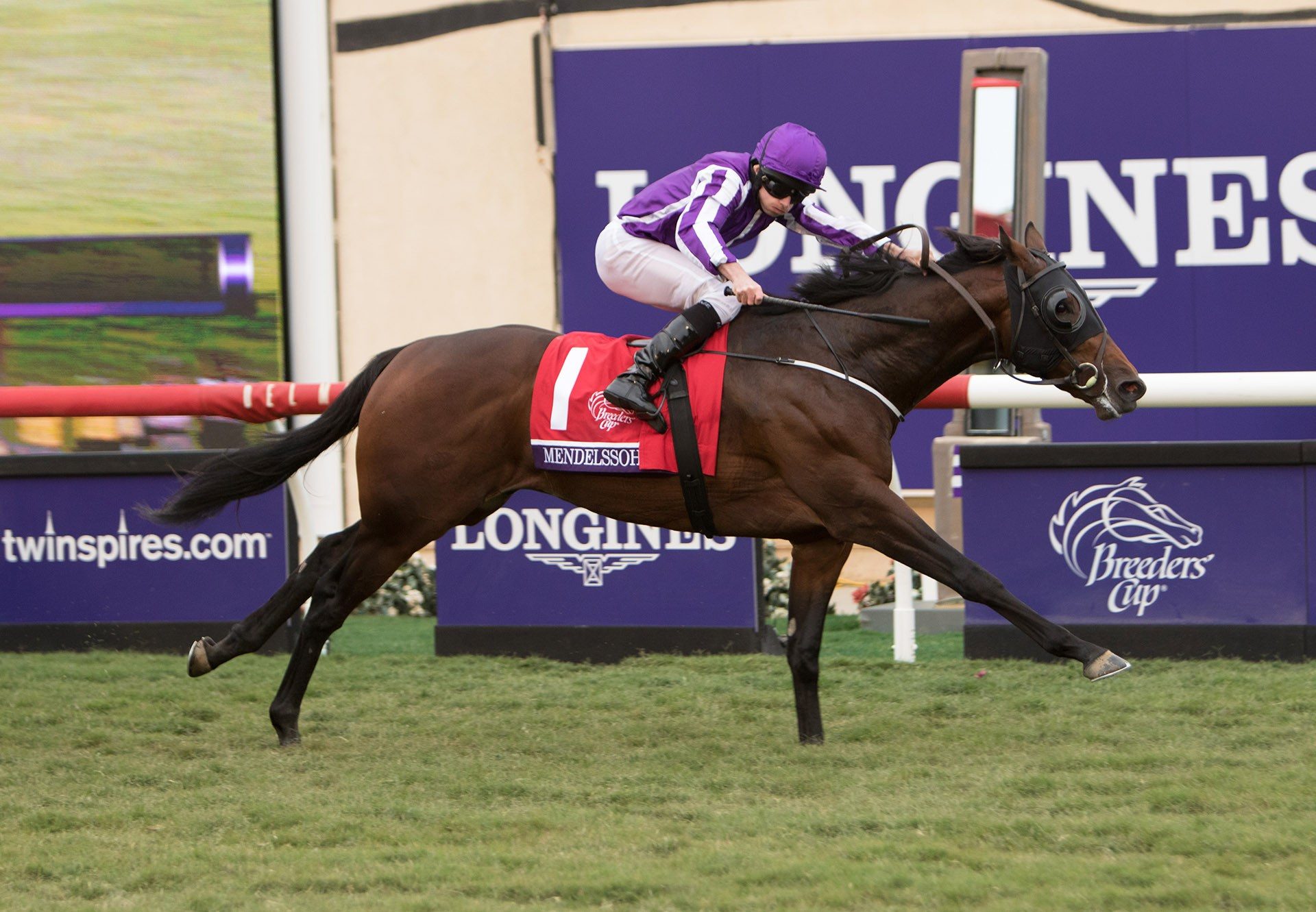 Mendelssohn winning the G1 Breeders Cup Juvenile Turf