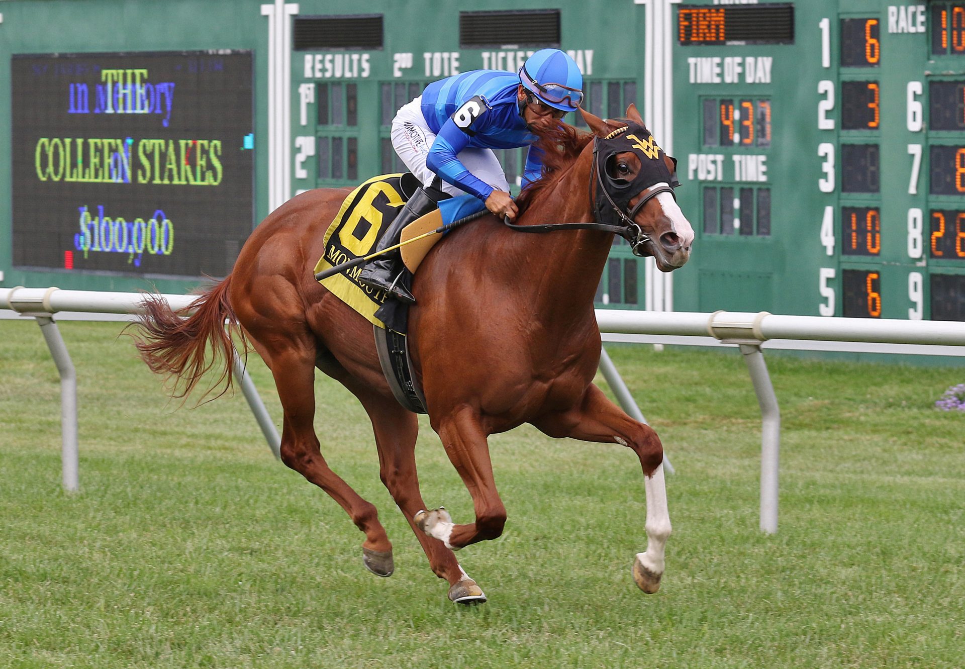 Miss Alacrity (Munnings) wins the Colleen Stakes at Monmouth Park