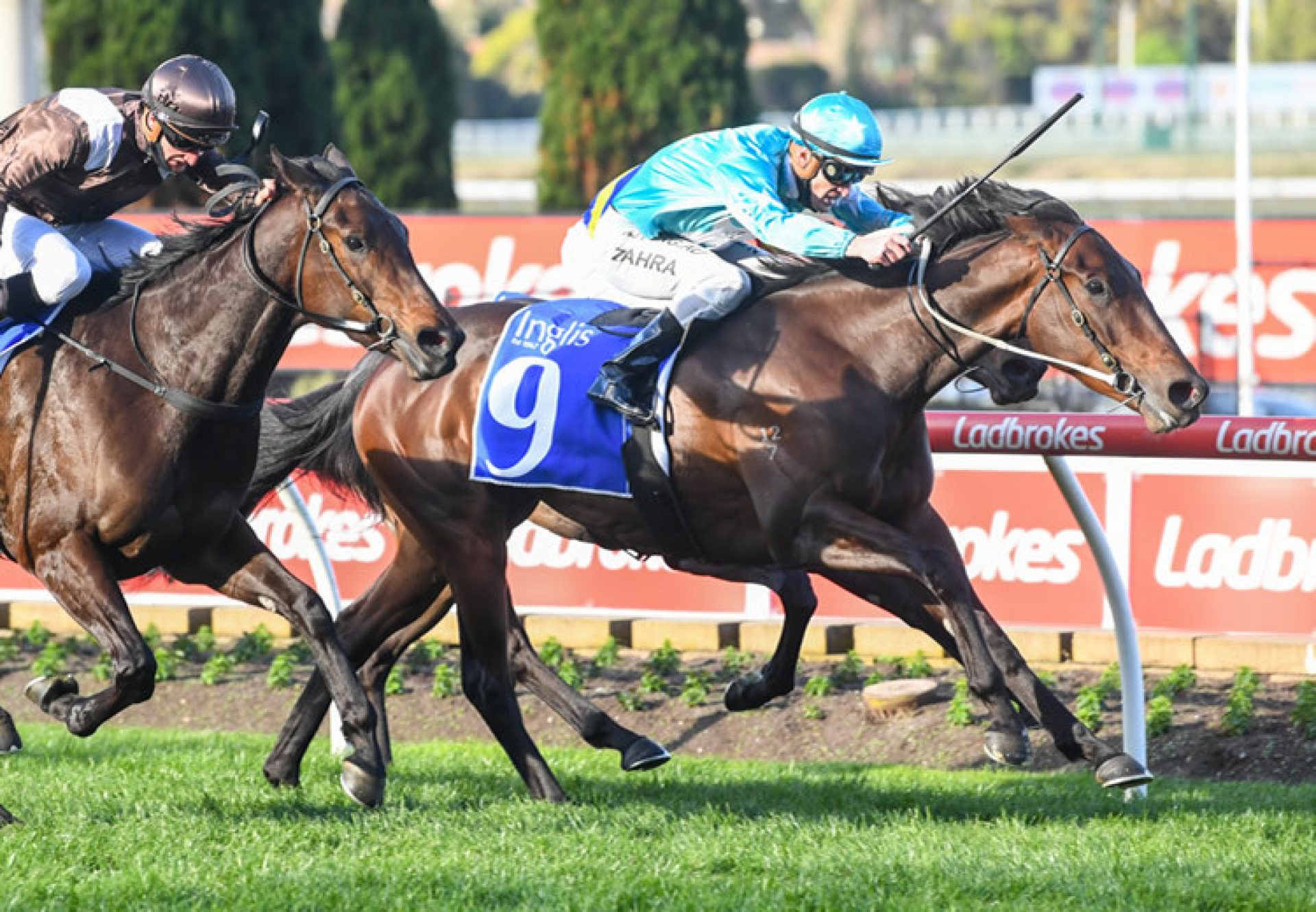 Night Raid (Vancouver) winning the Listed Atlantic Jewel Stakes at Moonee Valley