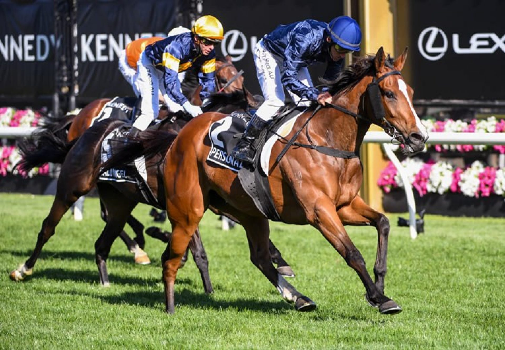 Personal (Fastnet Rock) winning the Gr.1 VRC Oaks at Flemington