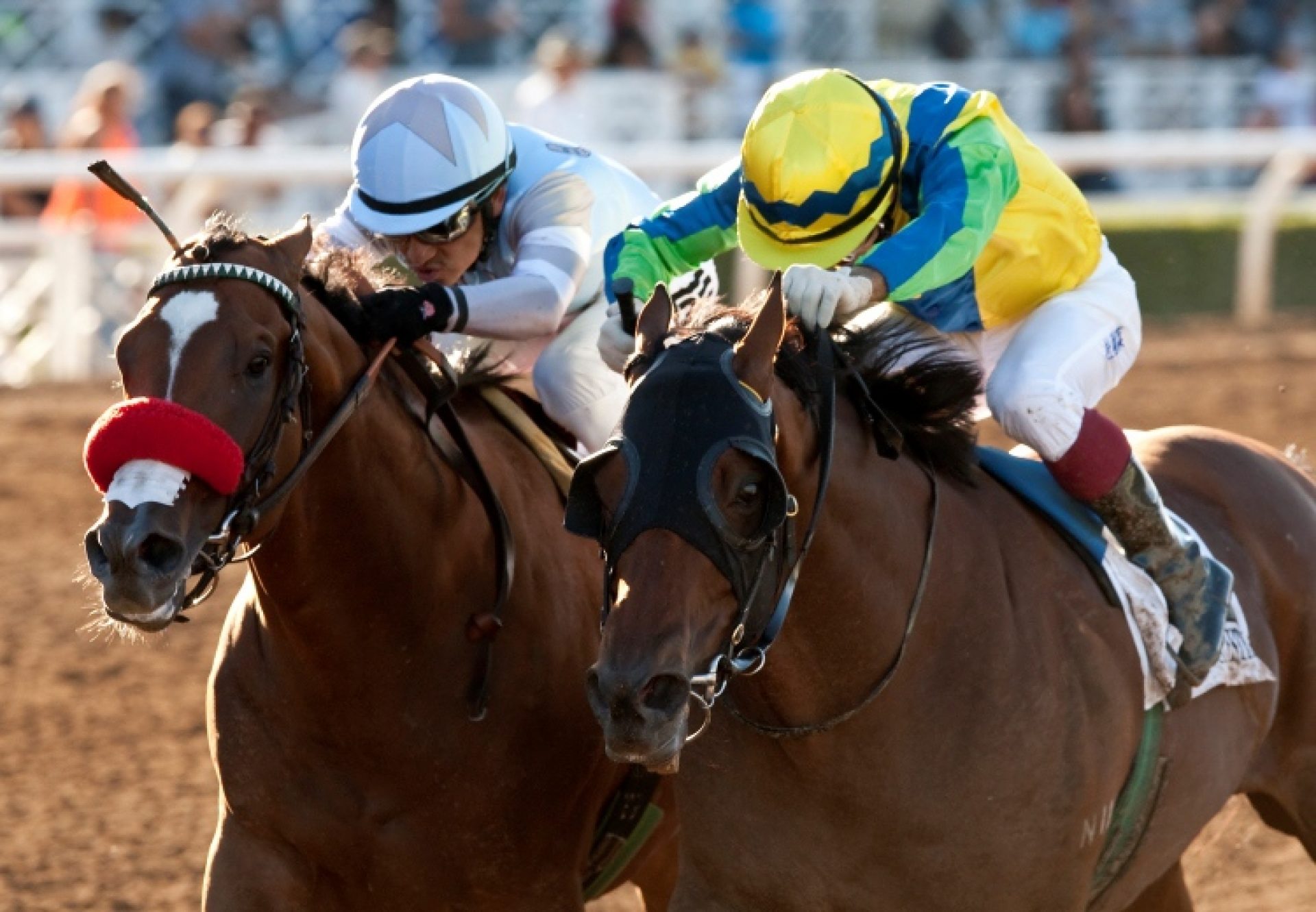 Rich Tapestry (Holy Roman Emperor) winning the G1 Santa Anita Sprint Challenge