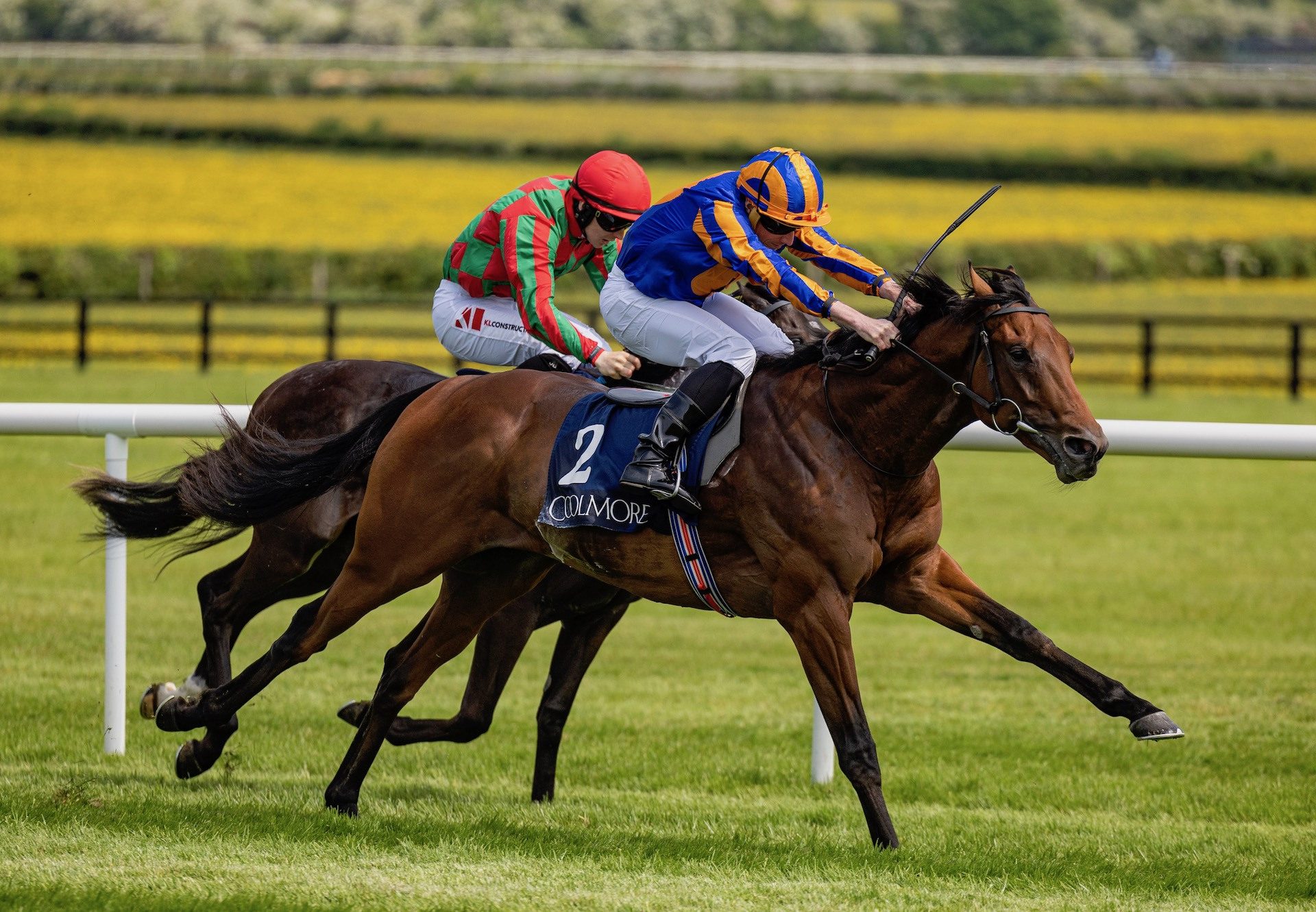 River Tiber (Wootton Bassett) Wins The Coolmore Stud Calyx Race at Naas