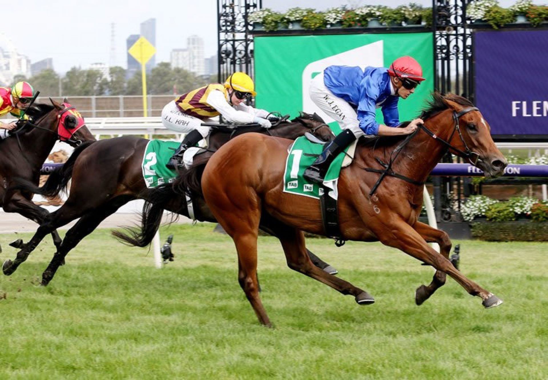 Rubisaki (Rubick) winning the Gr.2 Kewney Stakes at Flemington