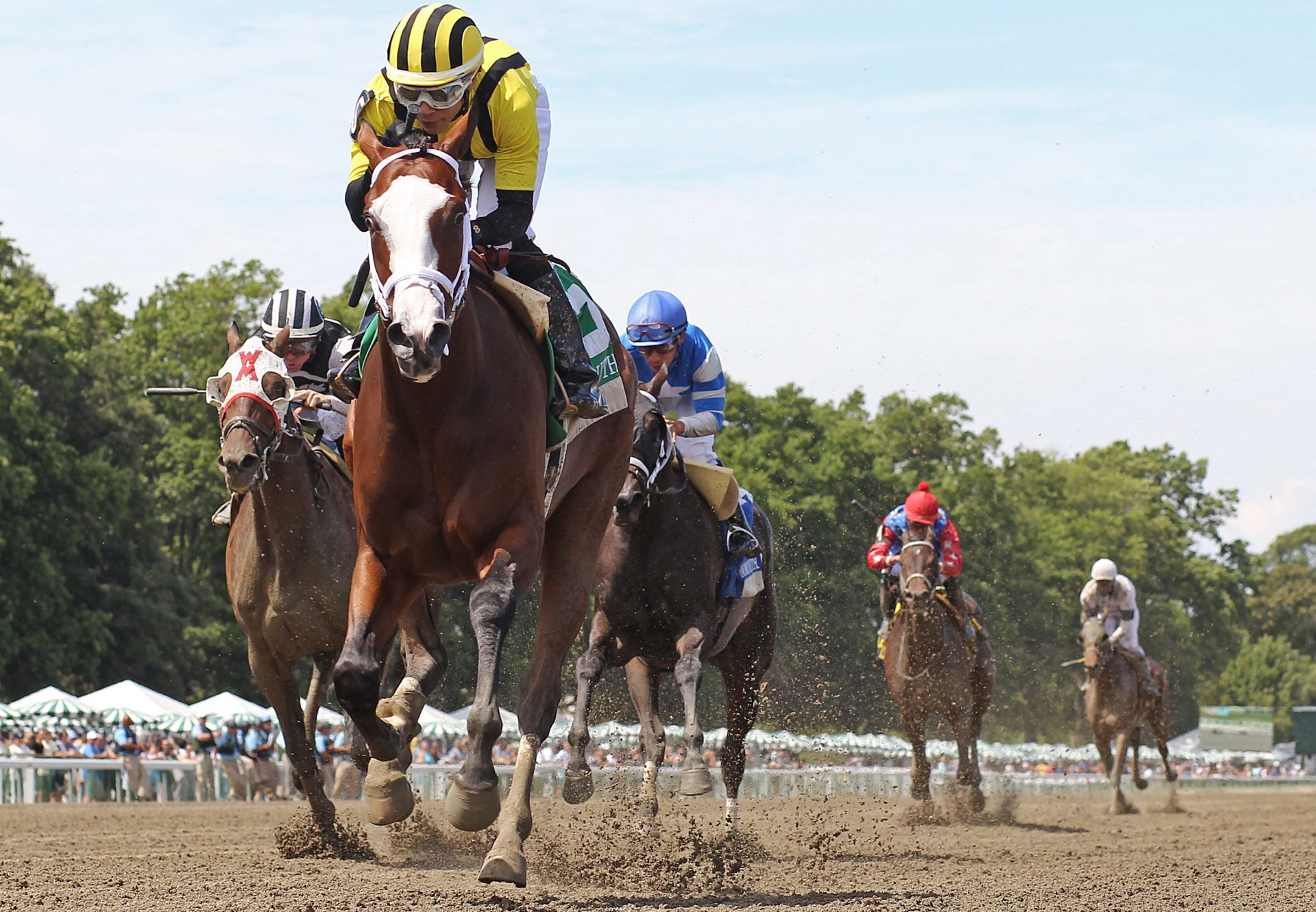 Shahama (Munnings) Wins Gr.3 Monmouth Oaks at Monmouth Park