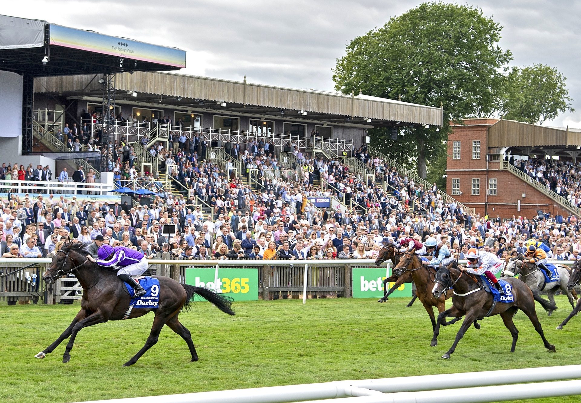 Ten Sovereigns (No Nay Never) wins the Gr.1 July Cup at Newmarket