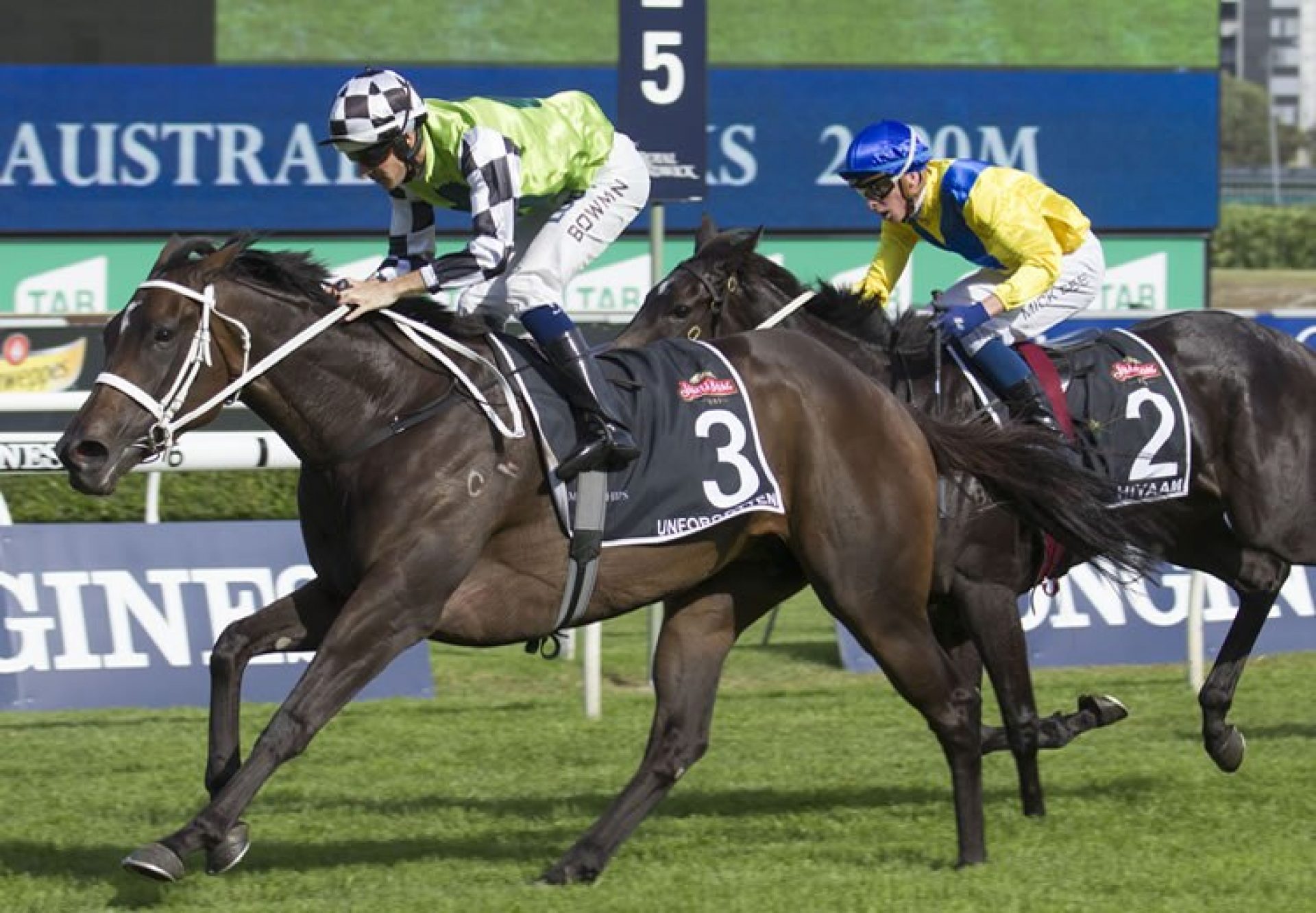 Unforgotten (Fastnet Rock) winning the G1 Australian Oak at Randwick