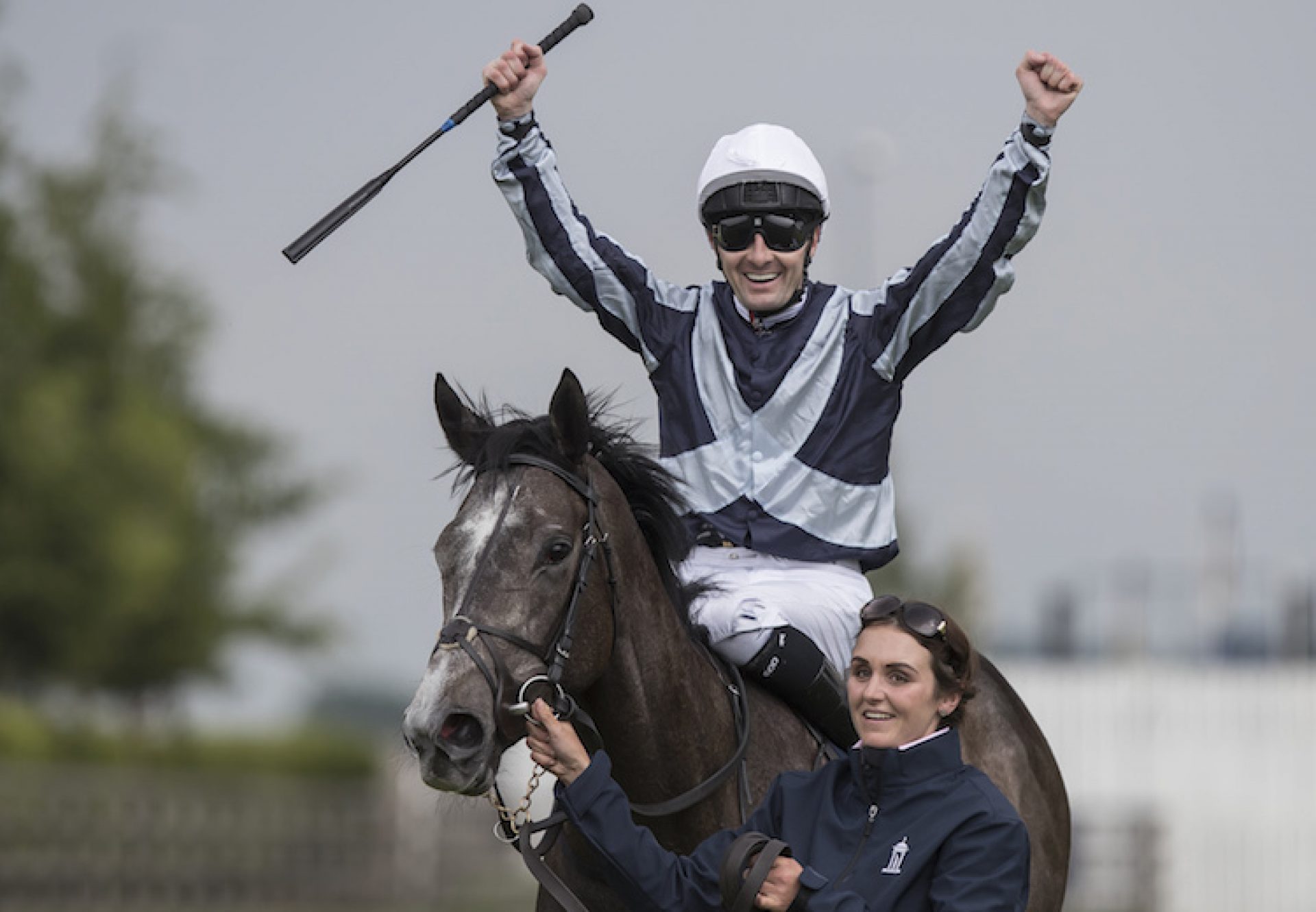 Alpha Centuari (Mastercraftsman) winning the G1 Irish 1,000 Guineas at the Curragh