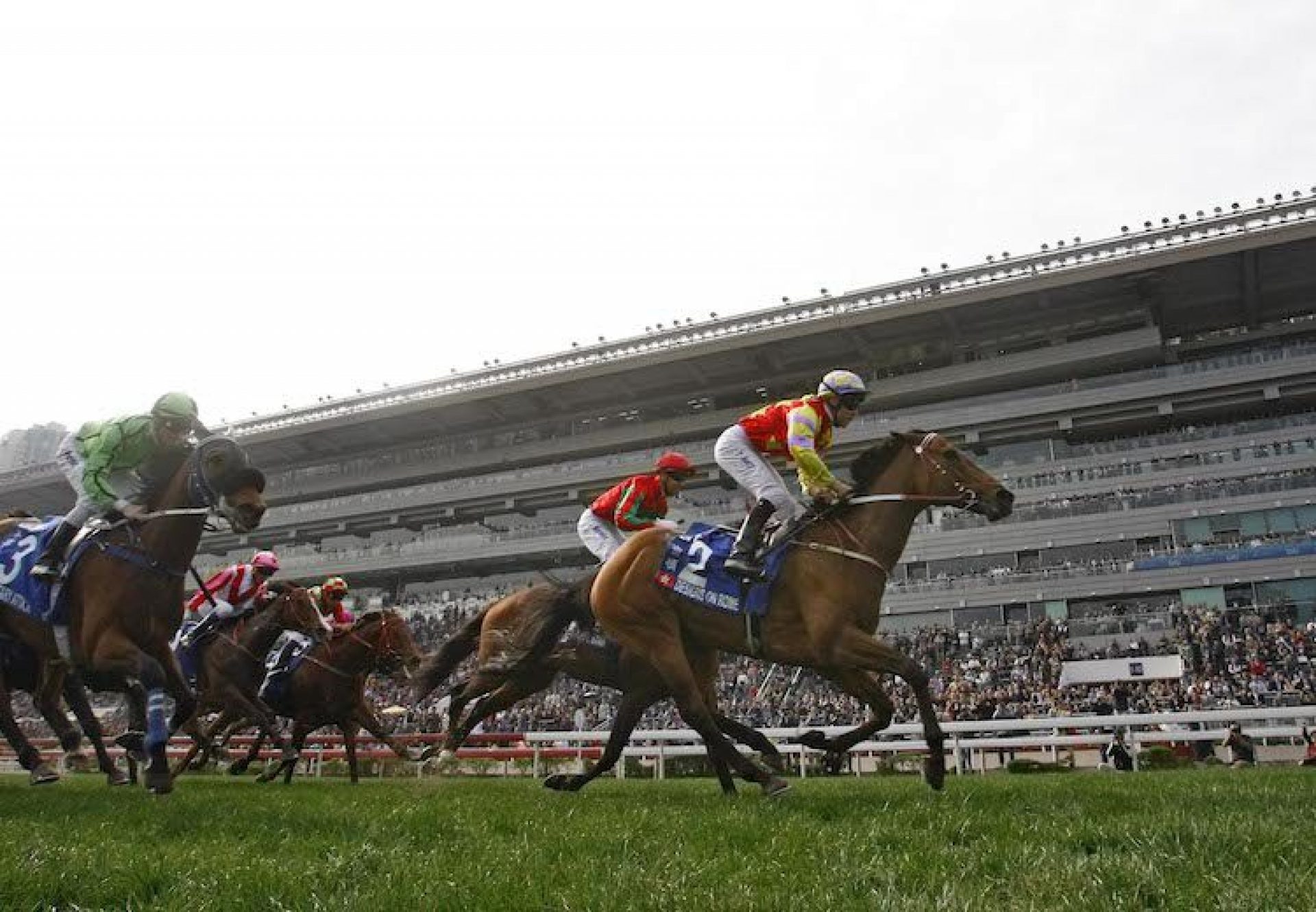 Designs On Rome (Holy Roman Emperor) winning the G1 Citi Hong Kong Gold Cup at Sha Tin