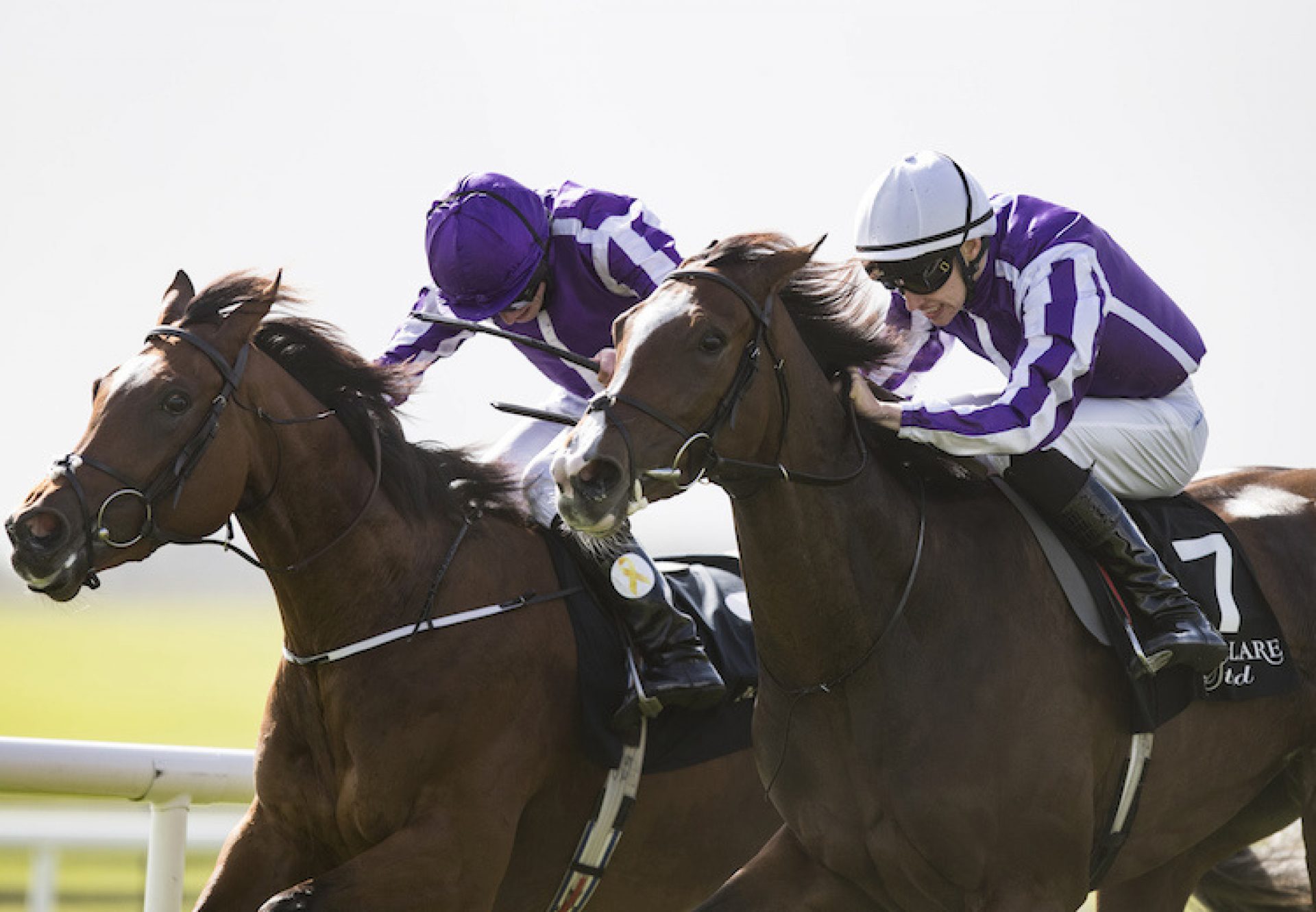 Happily (Galileo) winning the G1 Moyglare Stud Stakes at the Curragh