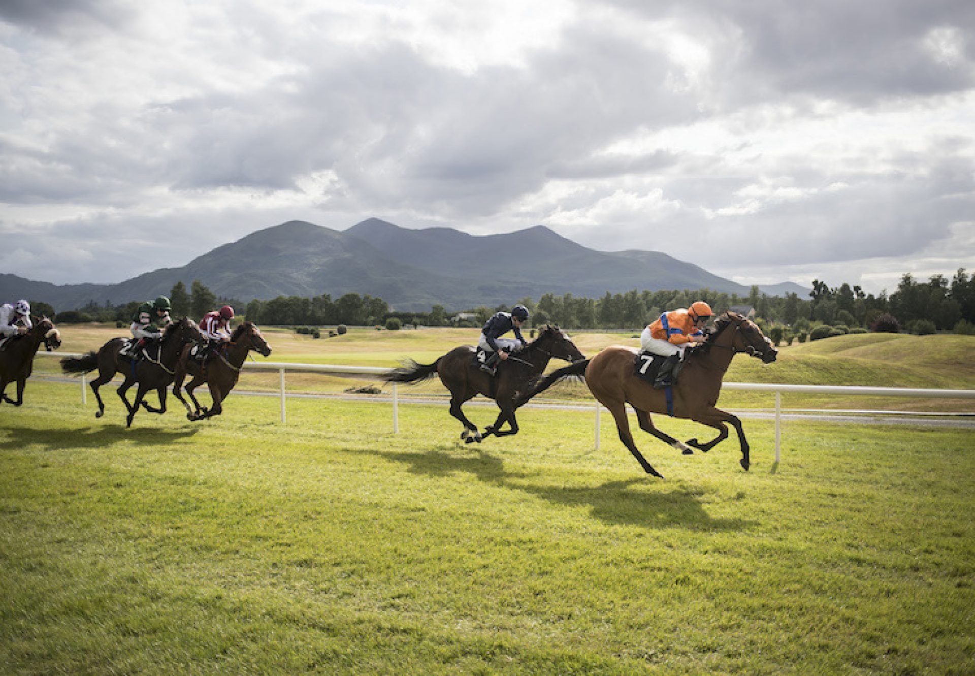 Iridessa (Ruler Of The World) winning a maiden at Killarney