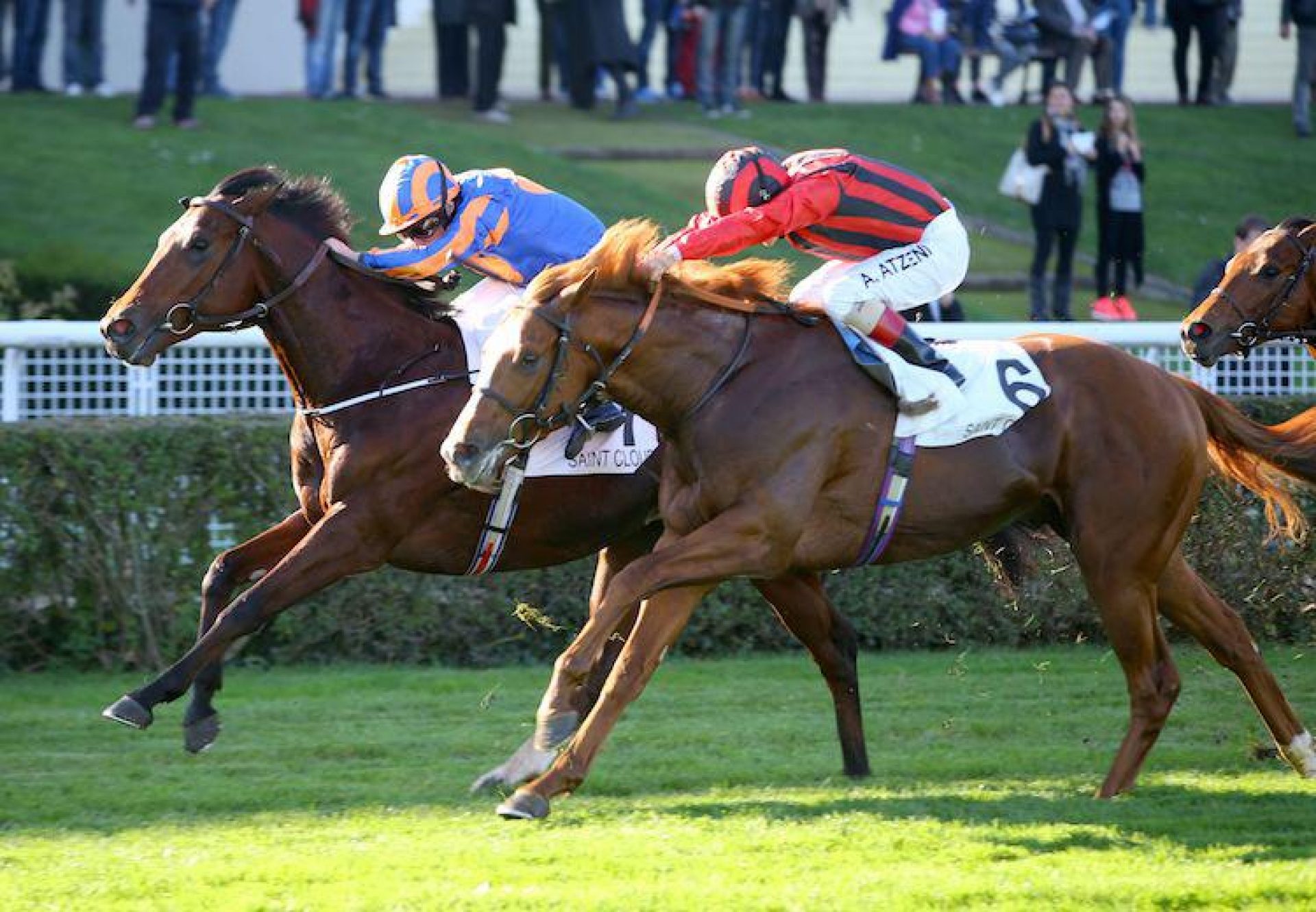 Johannes Vermeer (Galileo) winning the G1 Criterium International at Saint-Cloud