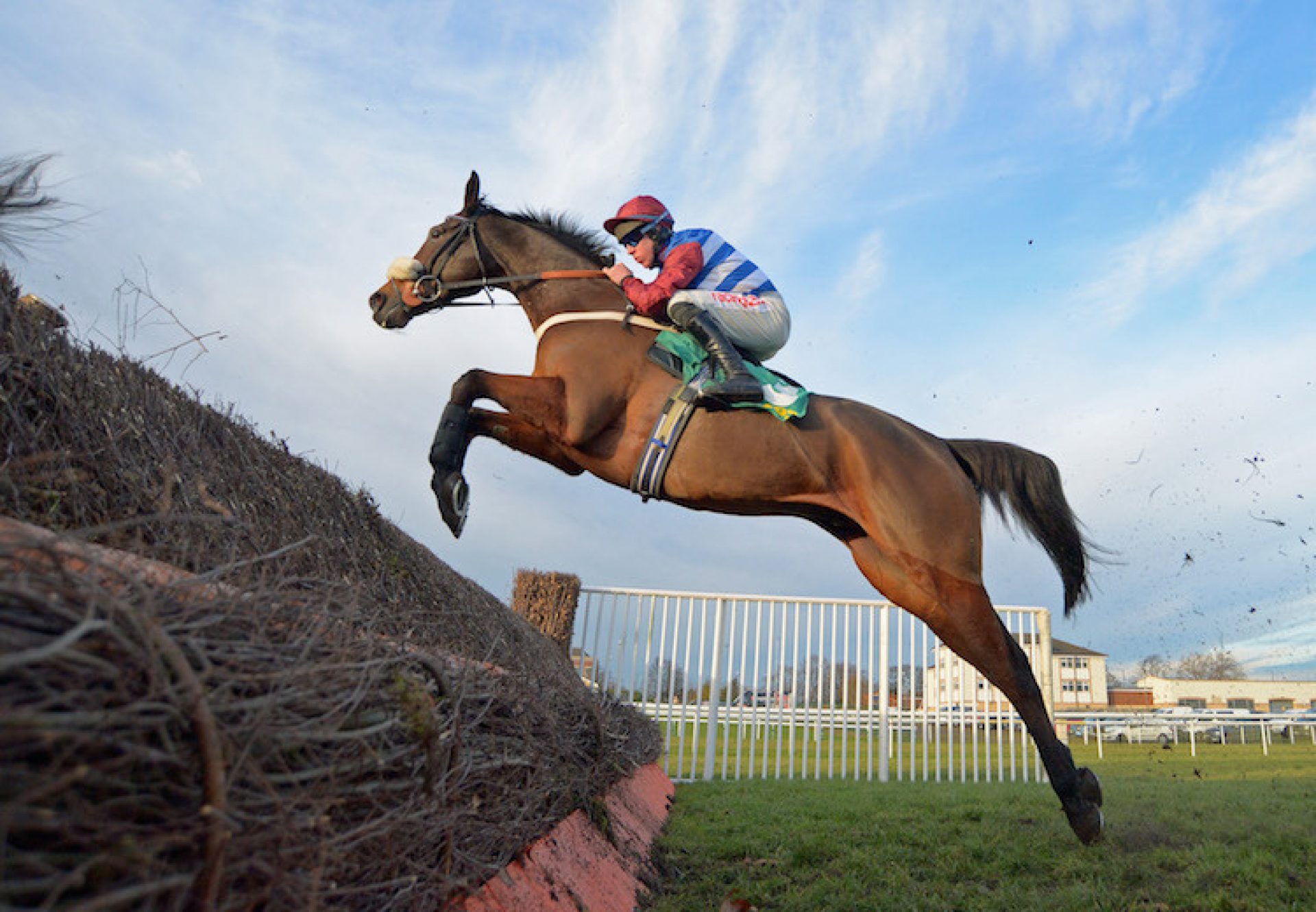 Keeper Hill (Westerner) winning the G2 December Novices’ Chase at Doncaster