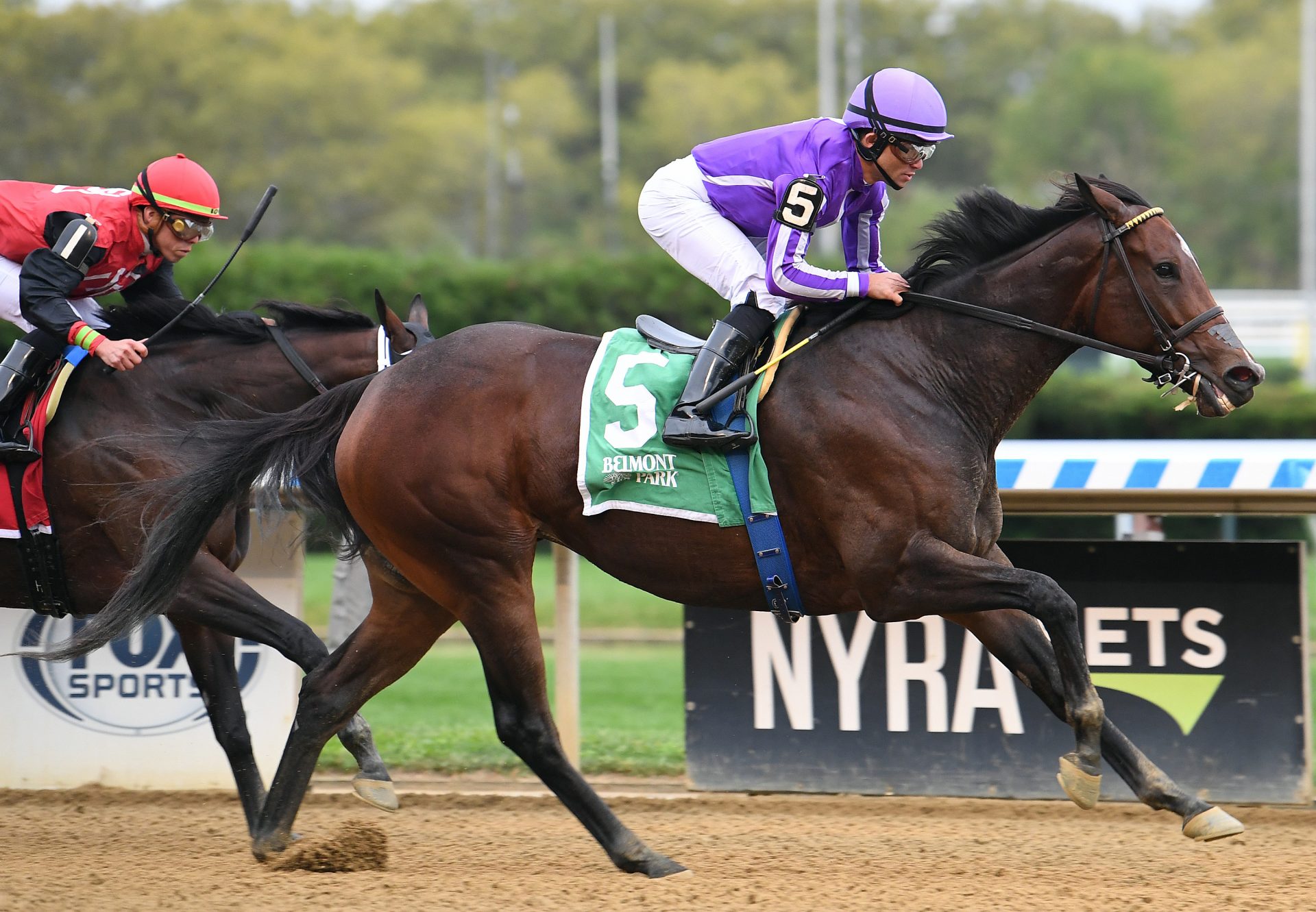 Kimari (Munnings) Wins Gr.2 Gallant Bloom Stakes at Belmont