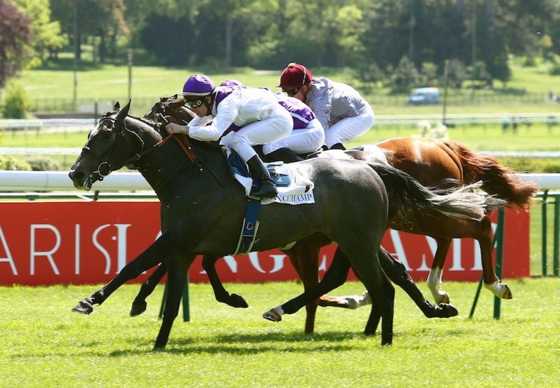 Neufbosc (Mastercraftsman) winning the Listed Prix de l’Avre at Paris Longchamp