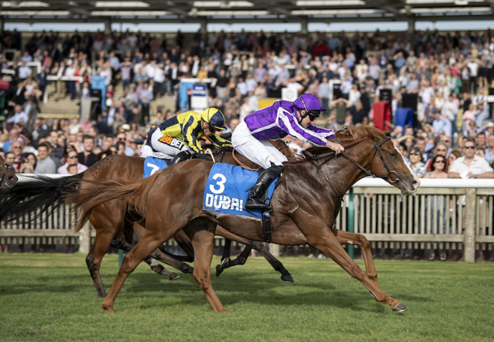 Norway (Galileo) winning the Listed Zetland Stakes at Newmarket