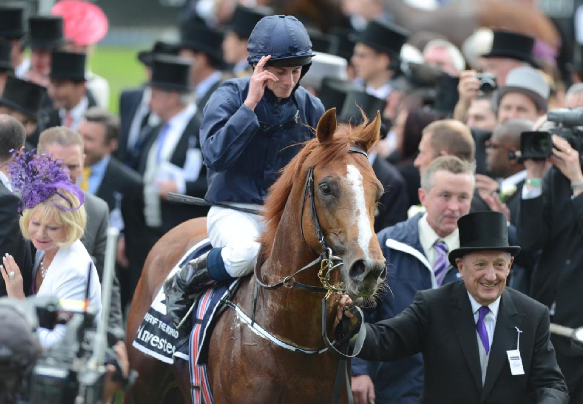 Ruler Of The World after winning the Epsom Derby