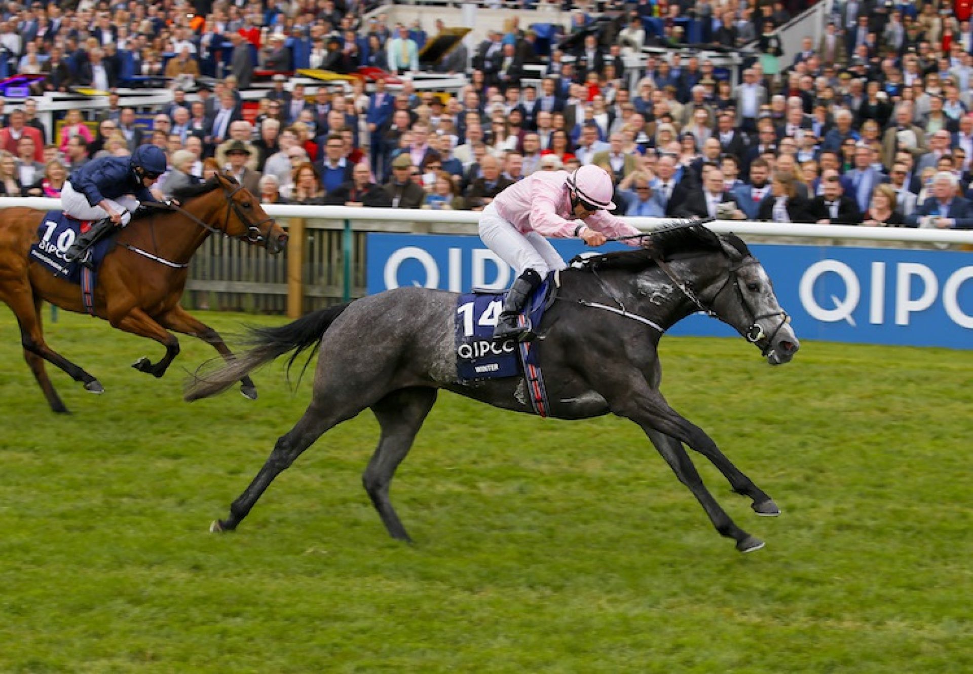 Winter (Galileo) winning the 1,000 Guineas (Gr.1) at Newmarket