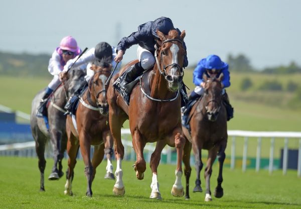 Alice Springs (Galileo) winning the G1 Falmouth Stakes at Newmarket