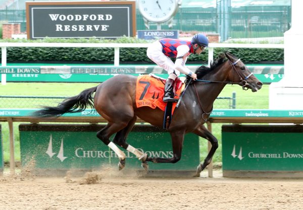 Envoutante (Uncle Mo) Winning the Shawnee Stakes at Churchill Downs