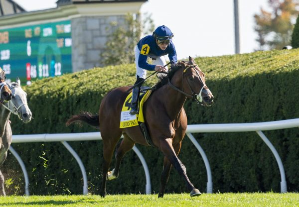 Golden Pal (Uncle Mo) wins the Gr.2 Woodford Stakes at Keeneland
