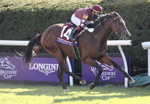 Golden Pal (Uncle Mo) Wins Gr.2 Breeders' Cup Juvenile Turf Sprint at Keeneland