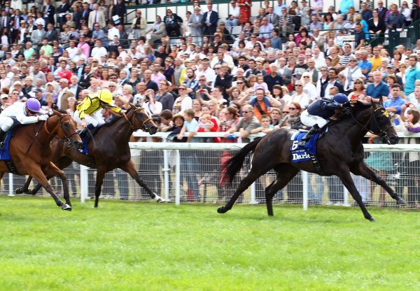 No Nay Never winning the G1 Prix Morny at Deauville
