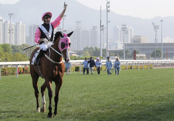 Beauty Only (Holy Roman Emperor) winning the G2 Chairman's Trophy at Sha Tin