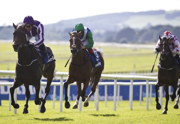 Seventh Heaven (Galileo) winning the G1 Irish Oaks at the Curragh